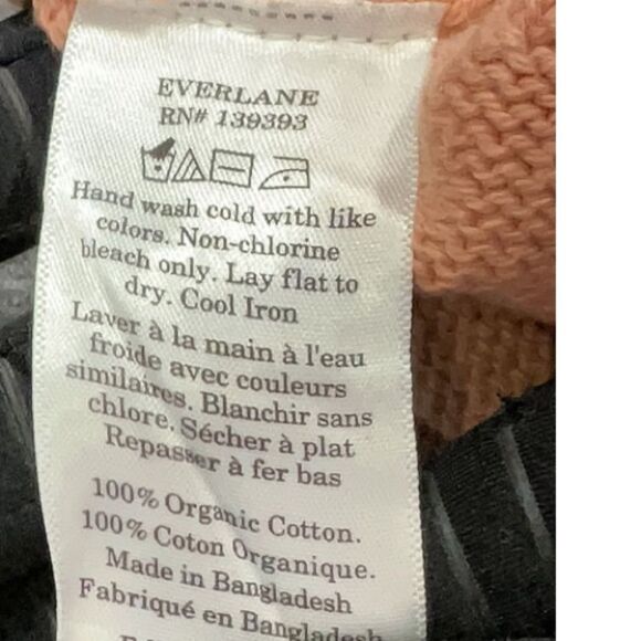 Everlane Organic Cotton The Boxy Everyday Sweater Light Pink Small - Picture 5 of 7